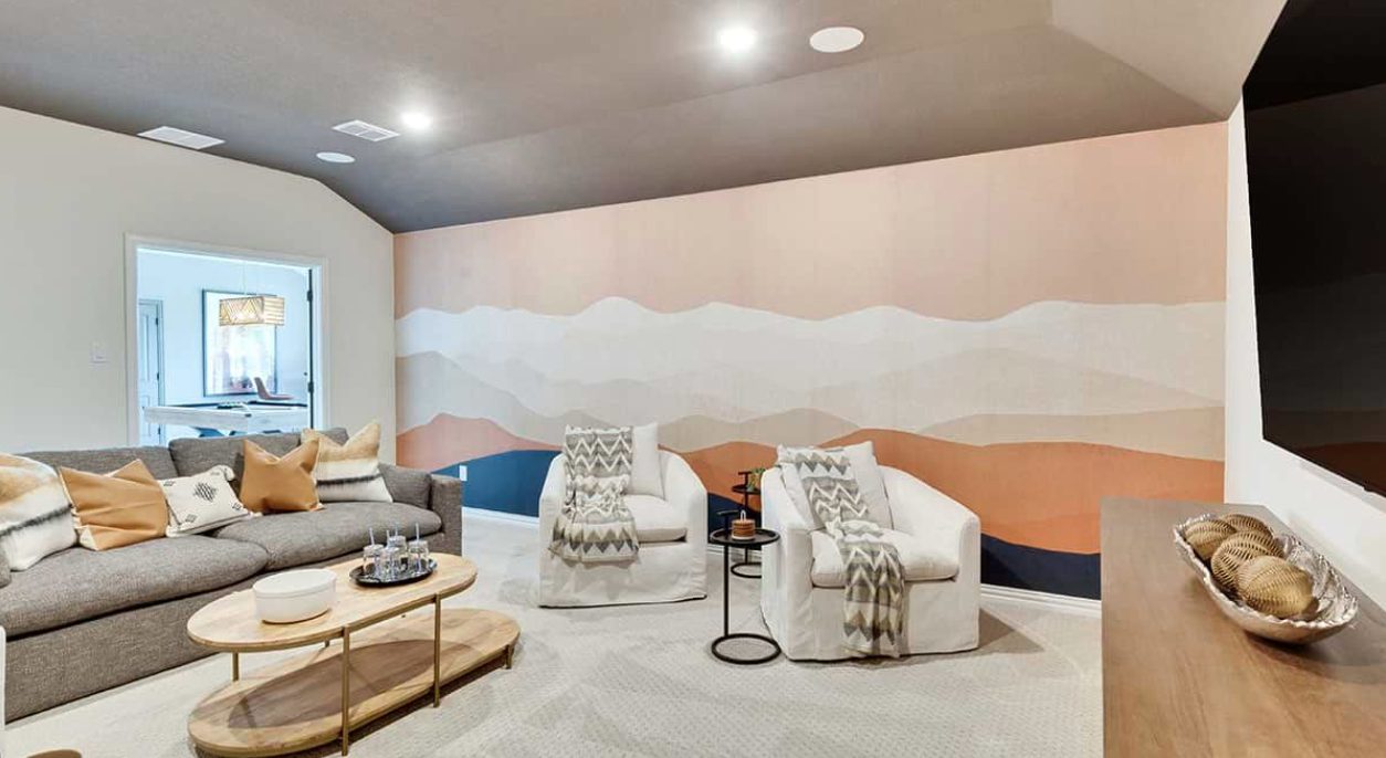 Model home media room