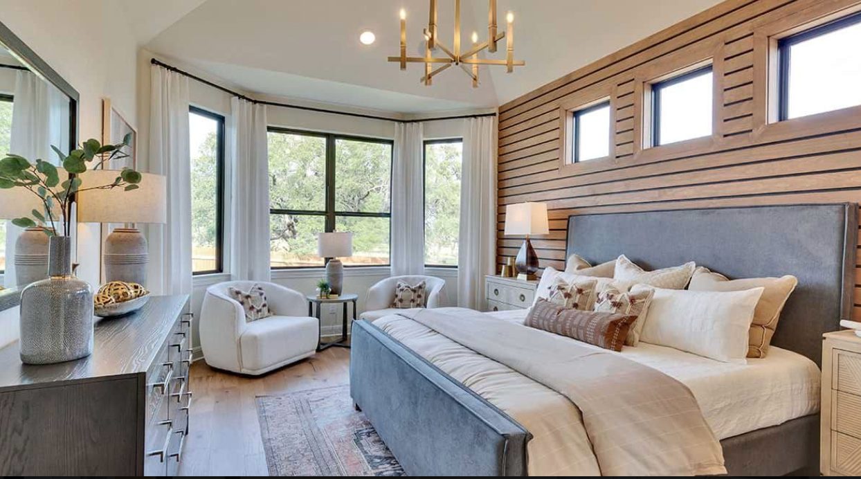 Model home bedroom